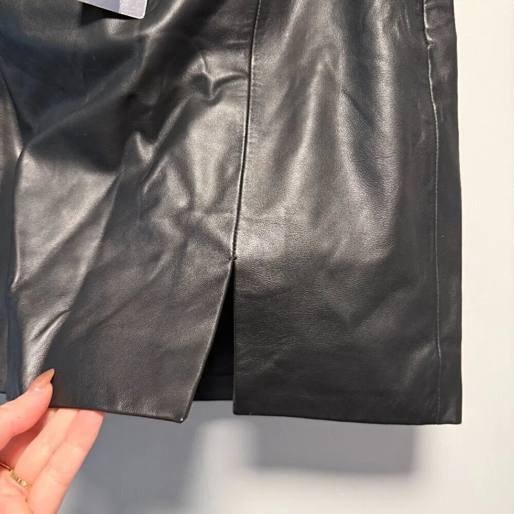Lucky Brand NWT Leather Mini Skirt 10